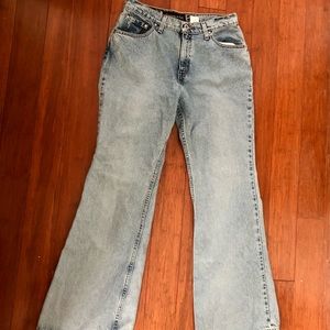 Vintage Levi’s silver tab flared jeans